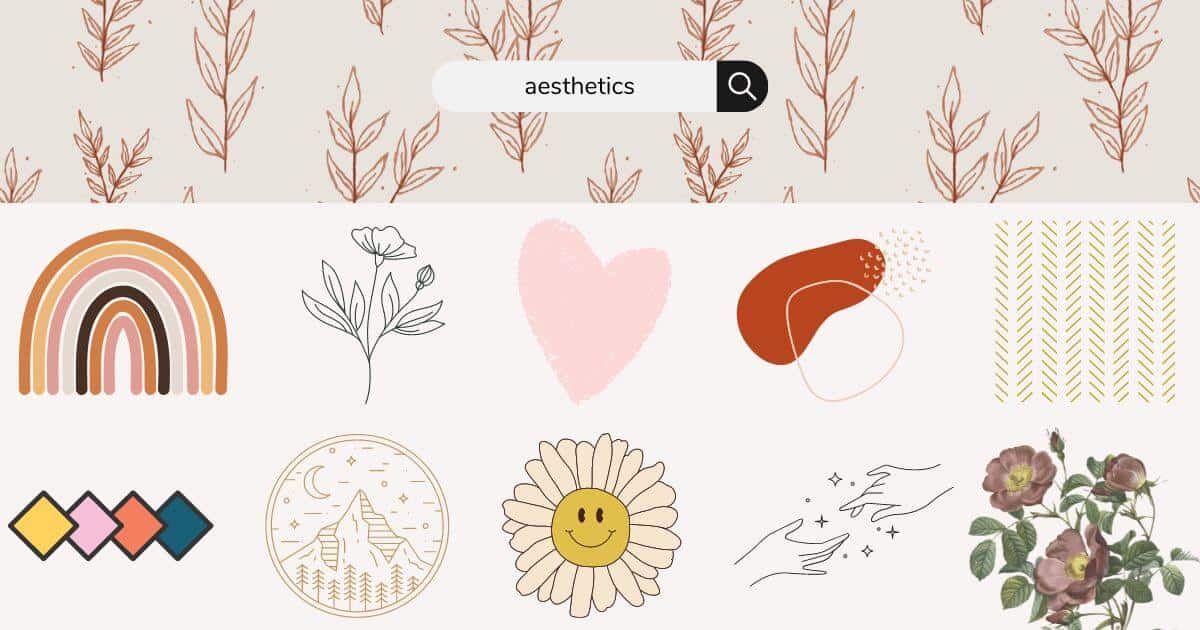 aesthetic graphics in canva