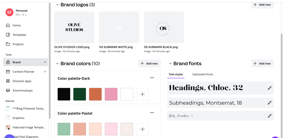 how to set up brand kit in Canva