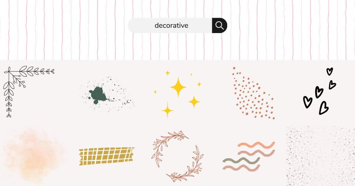canva elements to use for decor